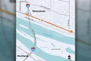 Nighttime paving on SR 14 in east Vancouver continues