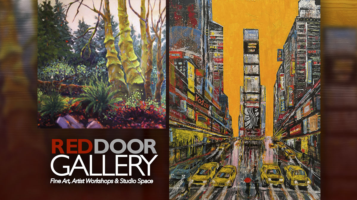 Experience local artistry at the RedDoor Gallery in Camas, featuring Wendy Davis and George Throop during a special First Friday Art Walk event.