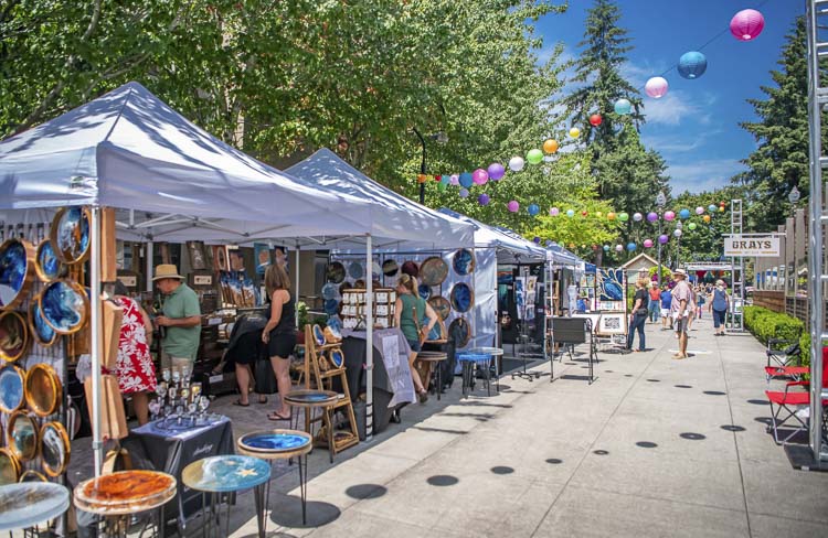 Vancouver Arts and Music Festival 2024 vendor booths. Photo courtesy city of Vancouver
