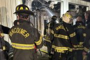 Vancouver Fire extinguishes shop fire