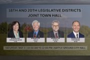 Representatives from the 18th and 20th Legislative Districts to hold joint town hall on May 3