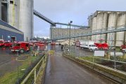 Vancouver firefighters respond to ship loader fire at the Port of Vancouver