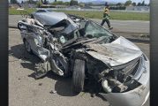 Major three car collision sends two drivers to hospital
