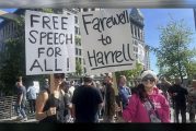 WATCH: Christian gathering outside Seattle City Hall brings trans rights protesters