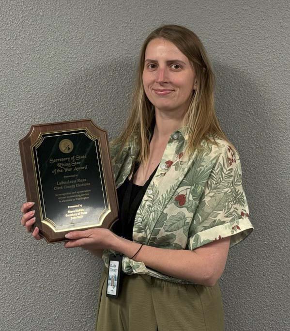 Clark County Elections Coordinator Luba Ross. Photo courtesy Clark Co. WA Communications