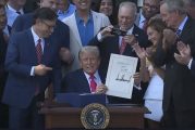 Trump signs 'big, beautiful bill' during White House July 4 celebration
