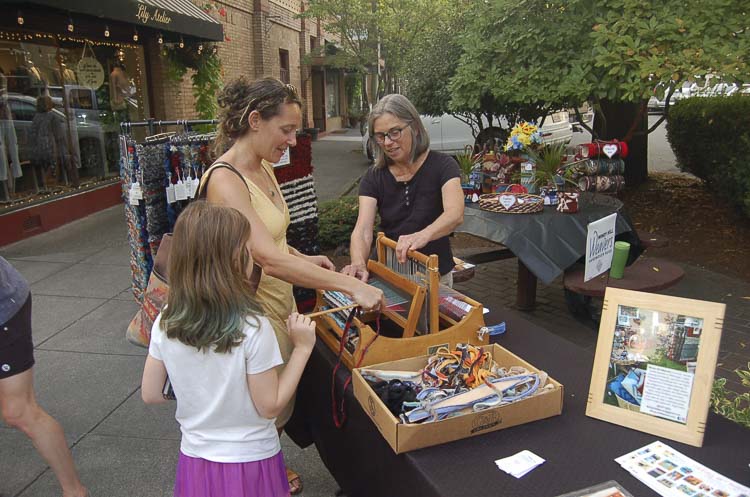 Artist Kathy Marty will be hosting an interactive handloom activity. Photo courtesy Downtown Camas Association