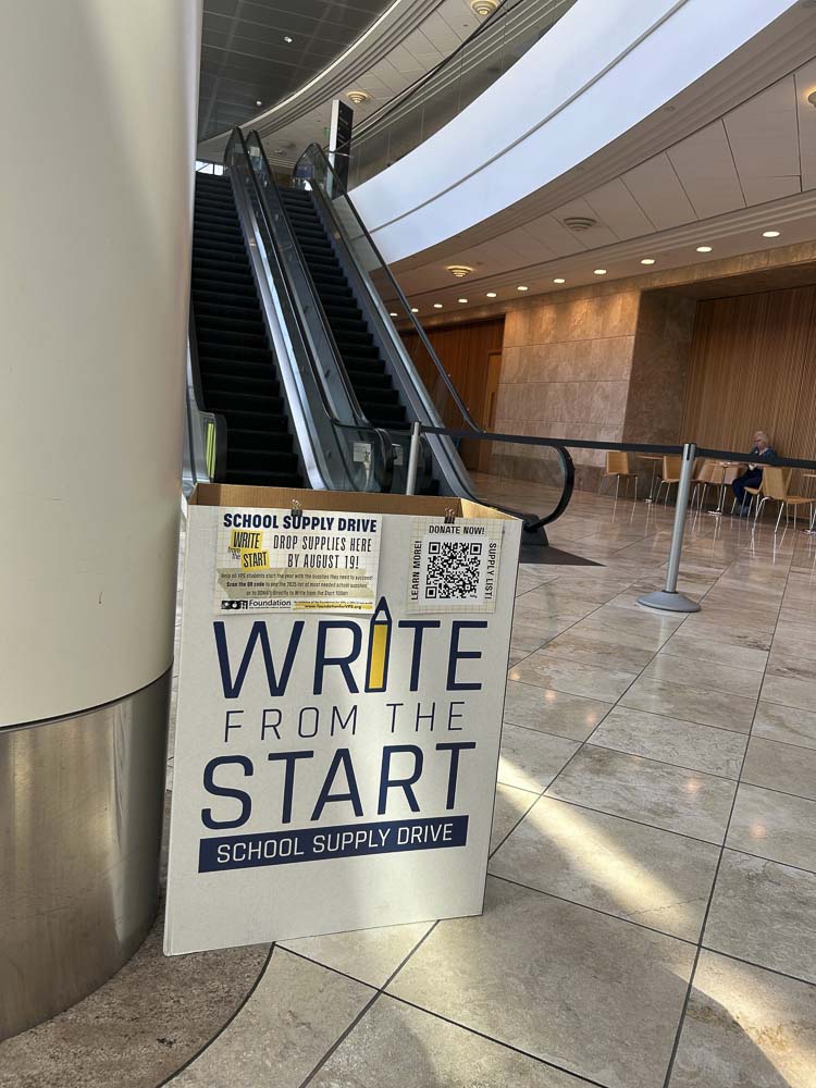 The Foundation for Vancouver Public Schools’ Write from the Start drive got a $10,000 matching boost from Dick Hannah Dealerships as it helps students in need prepare for the new school year.