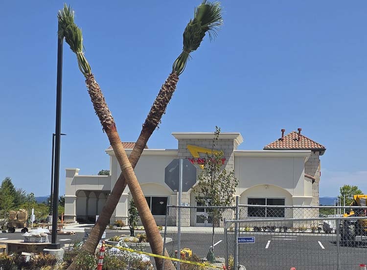 The first In-N-Out Burger in Washington, shown here still under construction earlier this summer, is set to open Wednesday, Aug. 20 in Ridgefield. Photo by Paul Valencia