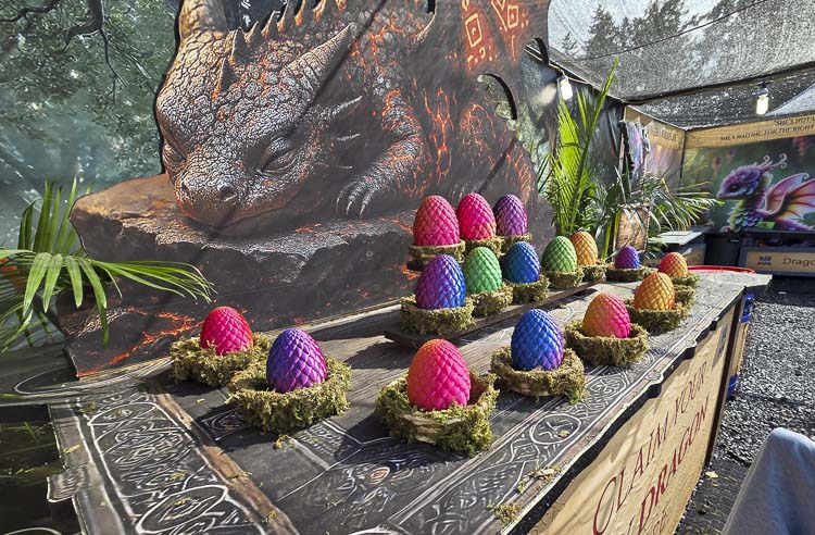 Rescuers come to the dragon nursery to select their dragons at the Clark County Fair. Photo by Paul Valencia