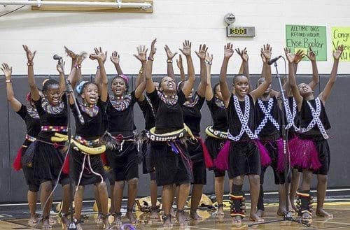 Performers from the I Am Family Choir. Photo courtesy Downtown Camas Association