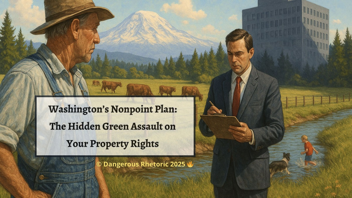 Nancy Churchill warns that Washington’s updated Nonpoint Plan could turn voluntary water quality guidelines into mandatory land use restrictions, eroding property rights without proof of harm.