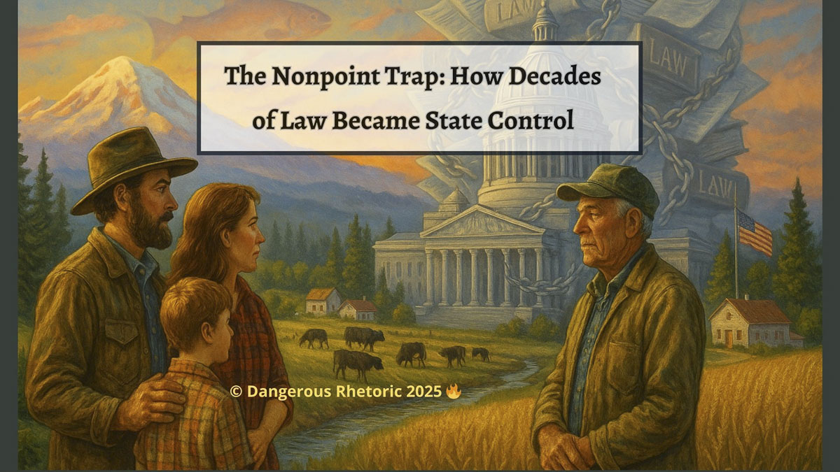 Nancy Churchill argues Washington’s Department of Ecology is using decades of laws on “nonpoint pollution” to expand control over rural landowners, calling it a threat to property rights.