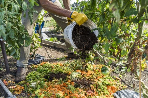 Composting at Clark County’s 78th Street Heritage Farm. Photo courtesy Clark County Public Works