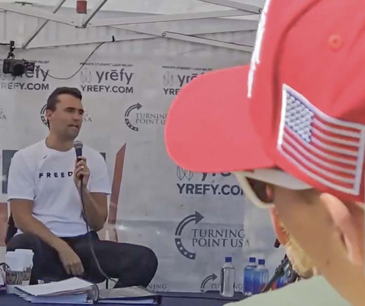 Charlie Kirk. Photo courtesy Andy Ngo