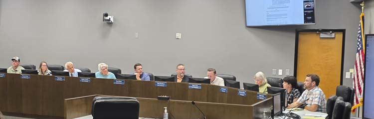 The C-TRAN Board Composition Review Committee discusses their assignment on Wednesday. Photo by Paul Valencia