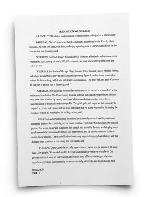 County proclamation after death of George Floyd