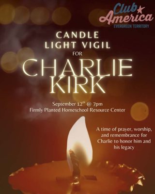 There is a vigil on Friday at the Firmly Planted Homeschool Resource Center. Ruby Ruiz, chapter representative for Turning Point USA, is one of the hosts of the vigil.