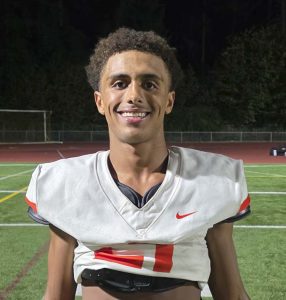 Deondrae Goodell of Washougal had a kickoff return for a touchdown and had several other long returns in Thursday’s win over Mountain View. Photo by Paul Valencia