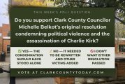 POLL: Do you support Clark County Councilor Michelle Belkot’s original resolution condemning political violence and the assassination of Charlie Kirk?