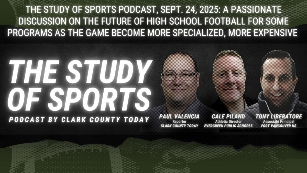Hosts discuss shrinking high school football participation, rising costs, WIAA appeal processes, respect for officials, plus Mariners playoff buzz, a Raiders fan tale, and a new nickname: “Shut Up Paul.”