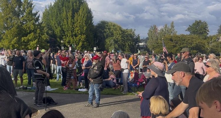 More than 500 gathered at the Washington Capitol in Olympia for a faith-based vigil honoring Charlie Kirk, featuring prayers, music, lawmakers’ remarks and messages of faith and forgiveness.