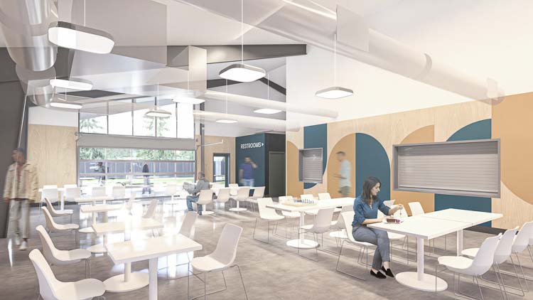 Bridge Shelter dormitory building. Image courtesy city of Vancouver