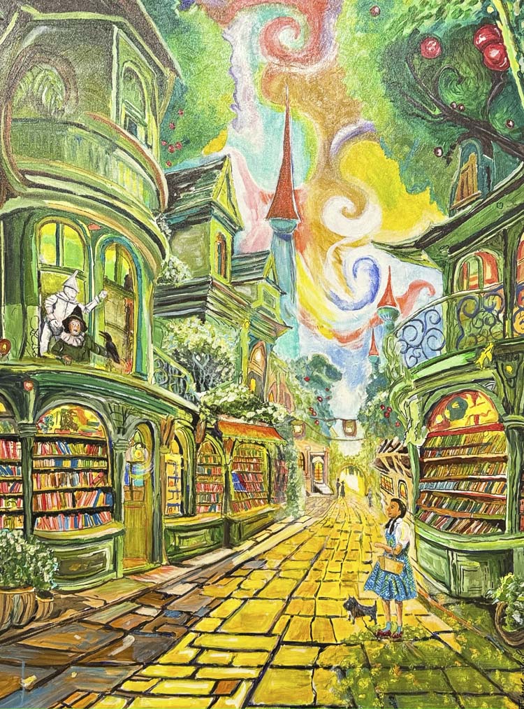 Deep In The Land of Oz, 30x40 Original Acrylic on Canvas by George Throop. Image courtesy RedDoor Gallery