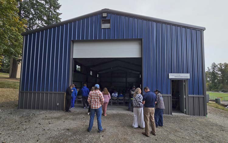 La Center High School students have a new facility to learn skilled trades. Centers such as this one have been built or are being built at several public high schools throughout Clark County. Photo by Paul Valencia