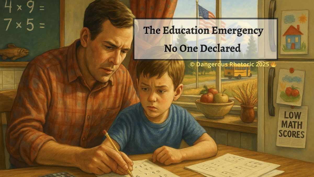 Nancy Churchill argues that Washington’s public education system faces an undeclared emergency, with math scores collapsing after decades of politicized reforms and a lack of academic accountability.