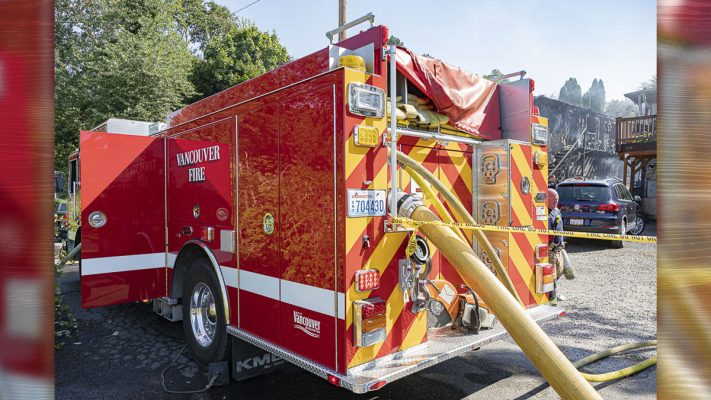 Vancouver firefighters quickly extinguished a small roof fire at a commercial building on Fruit Valley Road early Monday morning. No injuries were reported, and the business remains open.