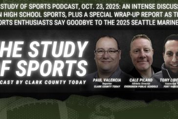 The Study of Sports Podcast, Oct. 23, 2025: An intense discussion on high school sports, plus a special wrap-up report as the sports enthusiasts say goodbye to the 2025 Seattle Mariners