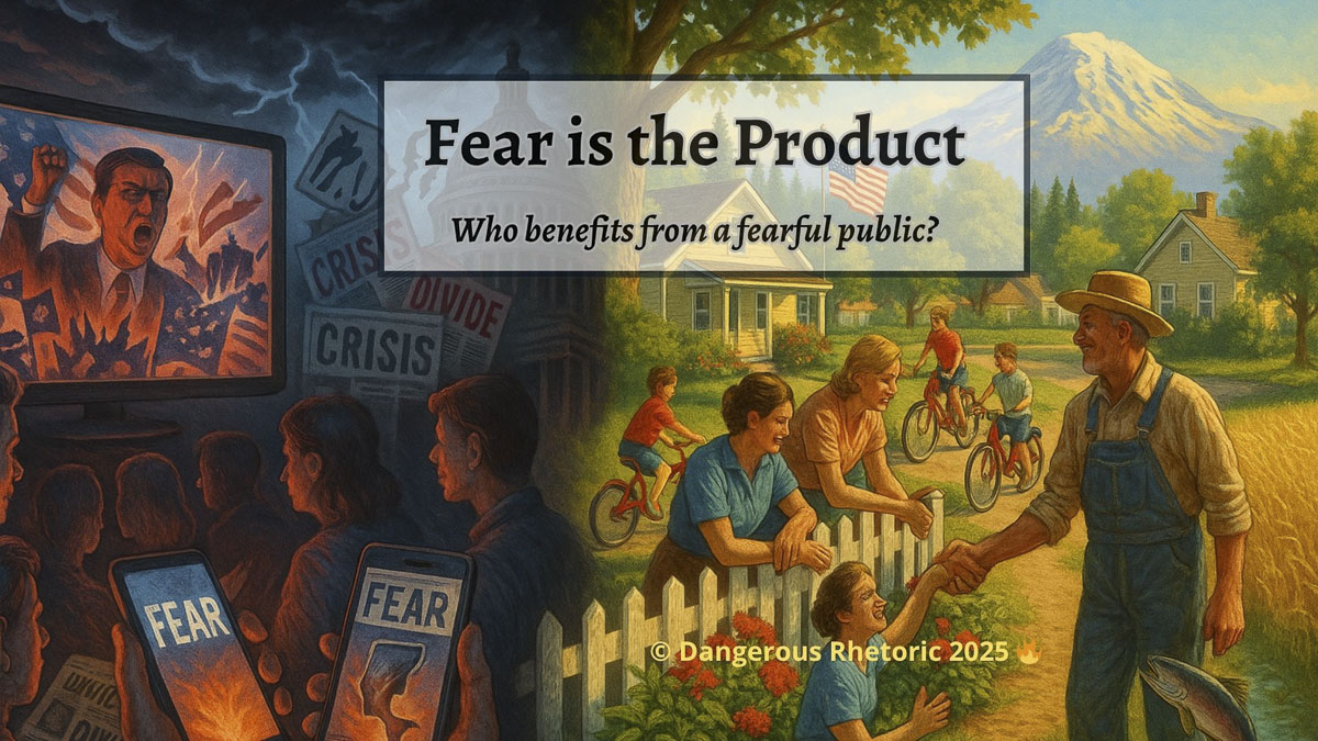 Nancy Churchill opens her four-part “Incentives” series by examining how fear shapes behavior, politics, and culture — and encourages readers to reclaim peace and perspective.