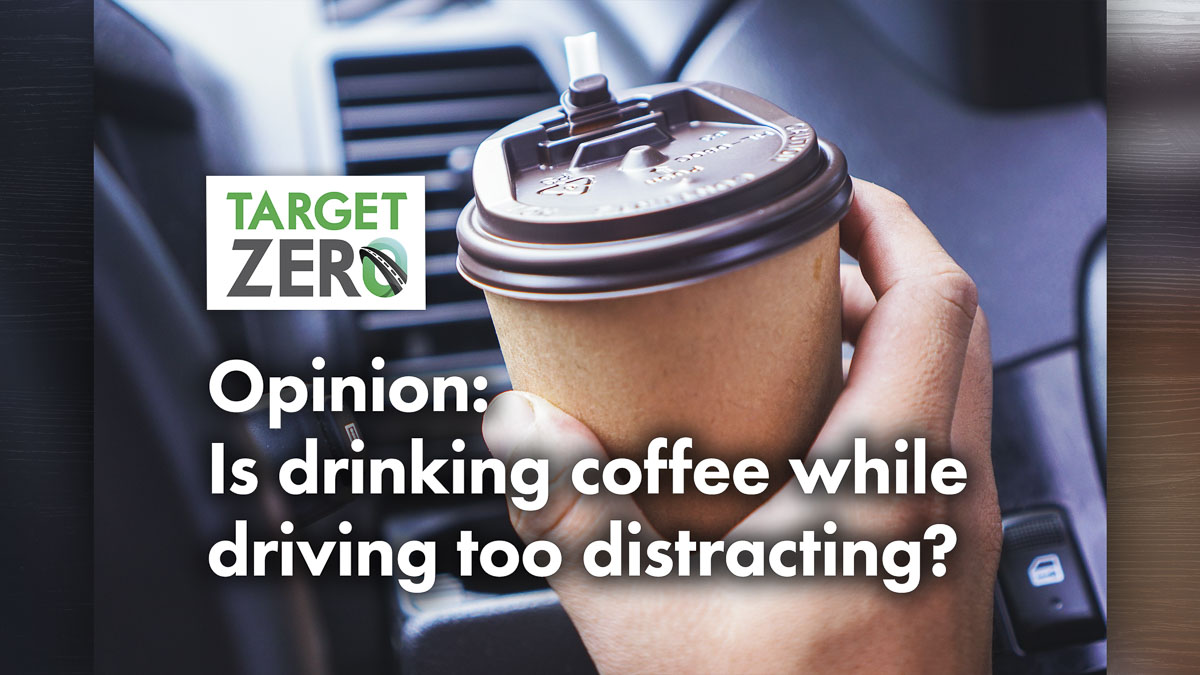 Doug Dahl explains that while drinking coffee while driving isn’t illegal by itself, it can lead to a “dangerously distracted driving” ticket if it interferes with safe operation.