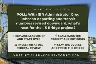 POLL: With IBR Administrator Greg Johnson departing and transit numbers revised downward, what’s next for the I-5 Bridge project?