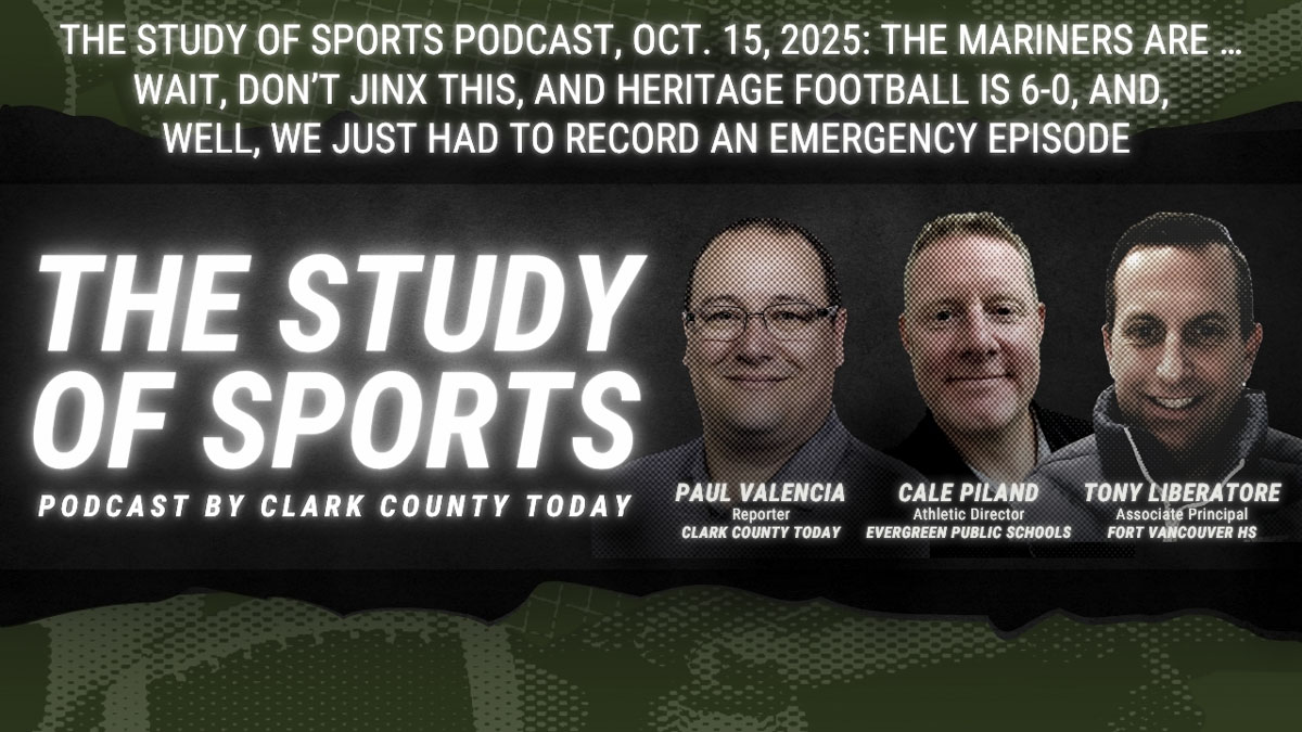 An emergency episode features Heritage’s 6-0 start, Mariners ALCS excitement, and more from The Study of Sports.