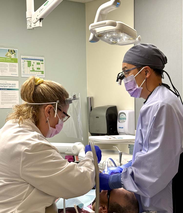 In partnership with Kaiser Permanente Northwest Community Health and the Free Clinic of Southwest Washington, the Cascade Park free dental clinic provided essential dental services to 39 patients, delivering more than $28,000 in care to neighbors who need it most. Photo courtesy Kaiser Permanente