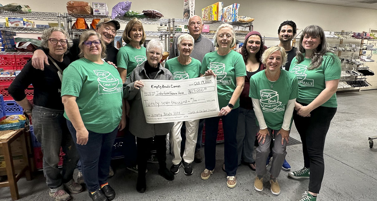 The 2025 Empty Bowls Camas event raised a record $27,000 for Inter-Faith Treasure House, doubling last year’s total and helping support food programs for Camas and Washougal families.