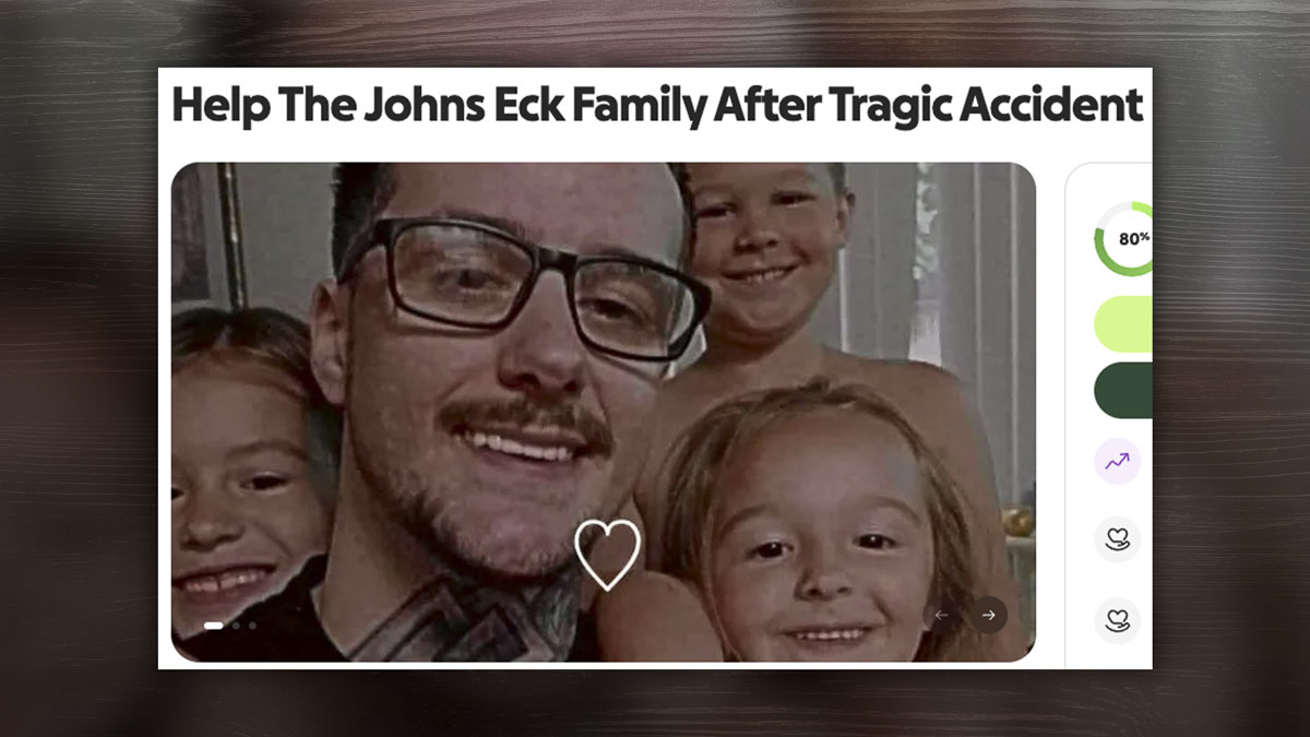 A GoFundMe page has been created to support Kyle Eck, his fiance, and their children after they were struck by a vehicle in Vancouver.