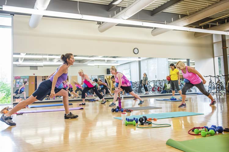 Firstenburg and Marshall community centers offer more than 60 group exercise classes a week. Photo courtesy city of Vancouver