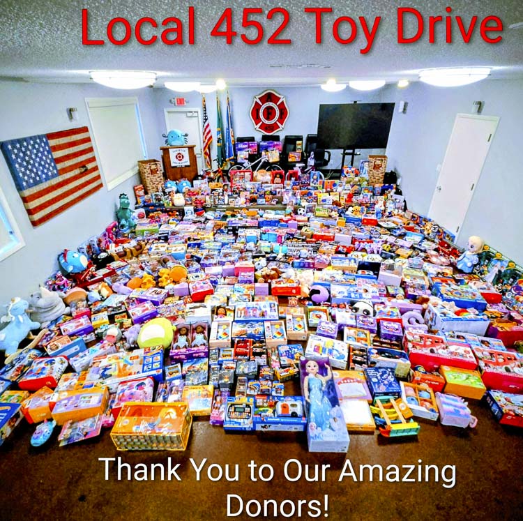 Vancouver Fire/Local 452 Toy Drive. Photo courtesy Vancouver Fire Department