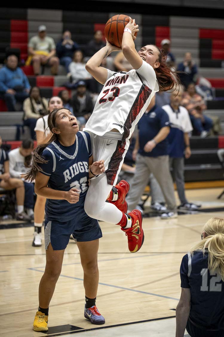 Union High School’s Brooklynn Haywood, seen here earlier this season, is one of the top seniors in the nation. She recently signed with the Oregon Ducks. Photo courtesy Heather Tianen