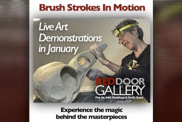 RedDoor Gallery presents Brush Strokes In Motion with January live art demos