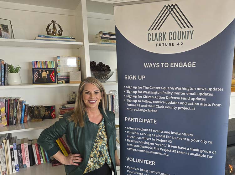 Leslie Lewallen, former Camas City Councilor, is the director of the Clark County branch of Future 42. Photo by Paul Valencia