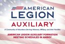 Opinion: American Legion Auxiliary formation meeting scheduled in Amboy