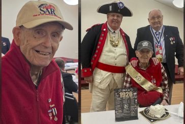 Birthday party: Sons of American Revolution honor World War II veteran after turning 100