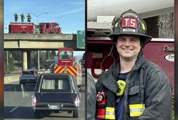 Vancouver Fire Department honors Firefighter Jeremiah Frenz with procession