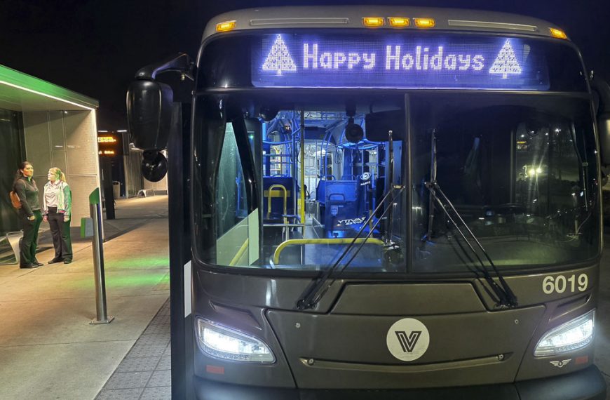 C-TRAN’s New Year’s Eve free-fare program provided extended late-night service and a safe transportation option for riders across Clark County just after midnight.