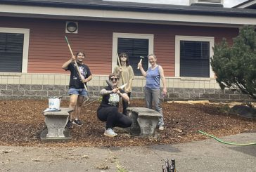 Washougal High School students restoring native habitat on campus