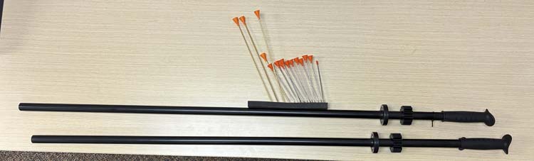 Items consistent with this case, including two blowguns, were recovered from the residence and taken as evidence. Photo courtesy city of Battle Ground